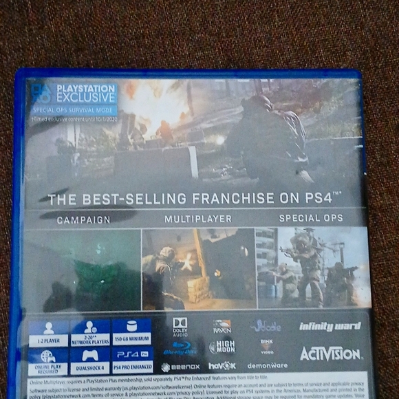 PS4..CALL OF DUTY..MODERN WARFARE - Picture 2 of 2